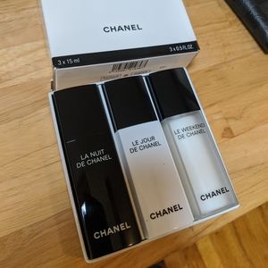 Resynchronizing Chanel beauty travel set
